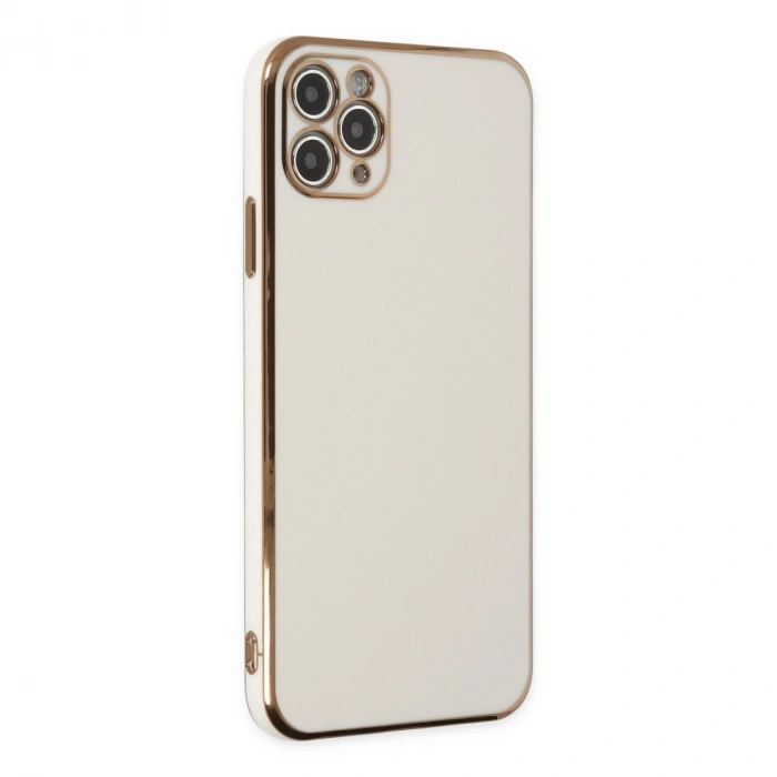 Apple İphone 11 Pro Max Kılıf Volet Silikon - Beyaz