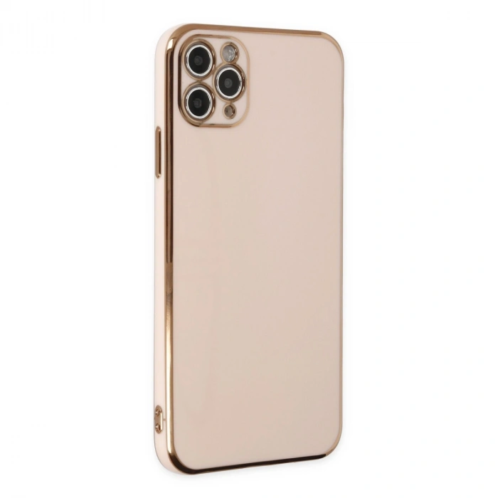 Apple İphone 11 Pro Max Kılıf Volet Silikon - Pembe