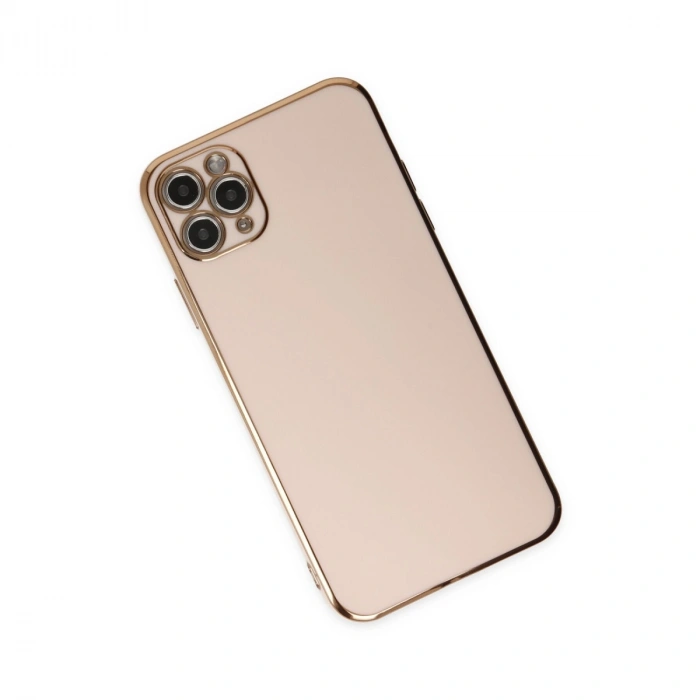 Apple İphone 11 Pro Max Kılıf Volet Silikon - Pembe