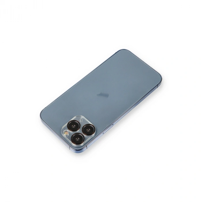 Apple İphone 11 Pro Max Metal Kamera Lens Koruma Cam - Siyah