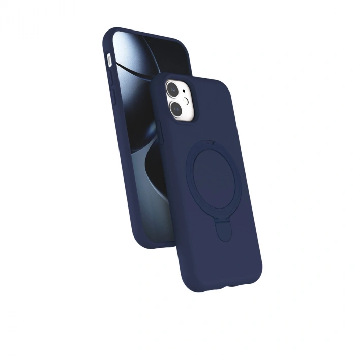 Apple İphone 11 Regal Magsafe Standlı Kapak - Lacivert