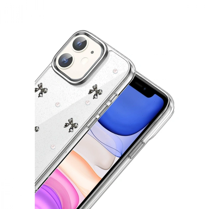 Apple İphone 12 Fiyonk Desenli Kapak - Desen 8