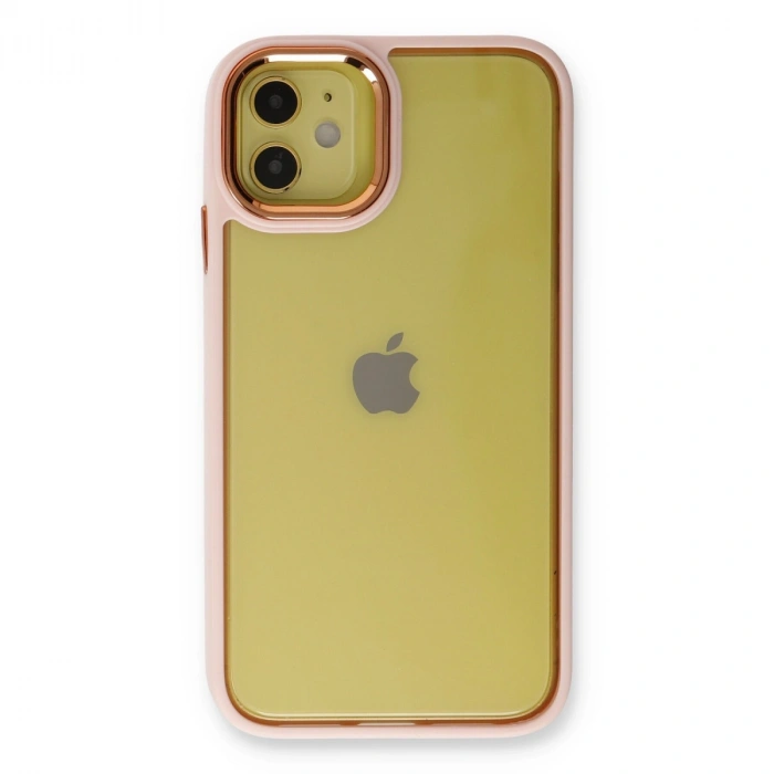 Apple İphone 12 Kılıf Dora Kapak - Pudra