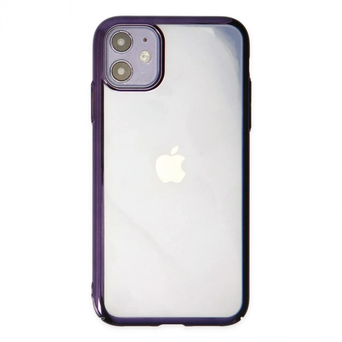 Apple İphone 12 Kılıf Element Silikon - Mor