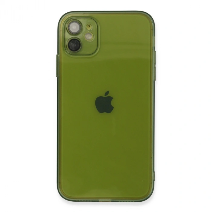 Apple İphone 12 Kılıf Fly Lens Silikon - Yeşil