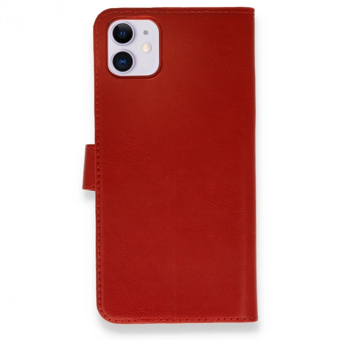 Apple İphone 12 Mini Kılıf Trend S Plus Kapaklı Kılıf - Kırmızı