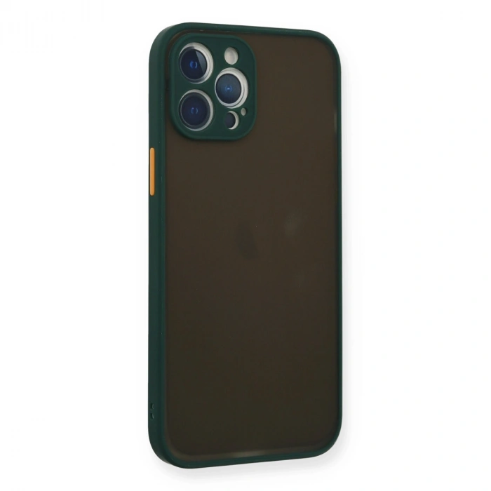 Apple İphone 12 Pro Kılıf Montreal Silikon Kapak - Yeşil