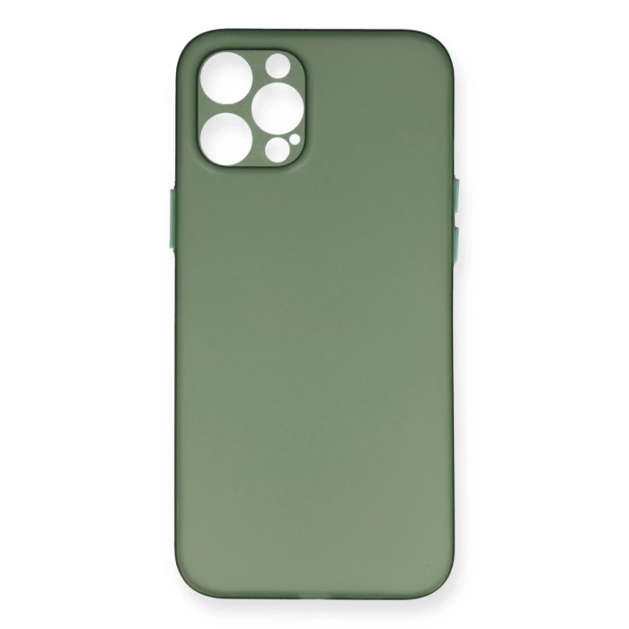 Apple İphone 12 Pro Kılıf Pp Ultra İnce Kapak - Yeşil