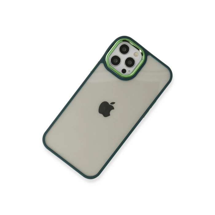 Apple İphone 12 Pro Max Kılıf Dora Kapak - Haki Yeşil