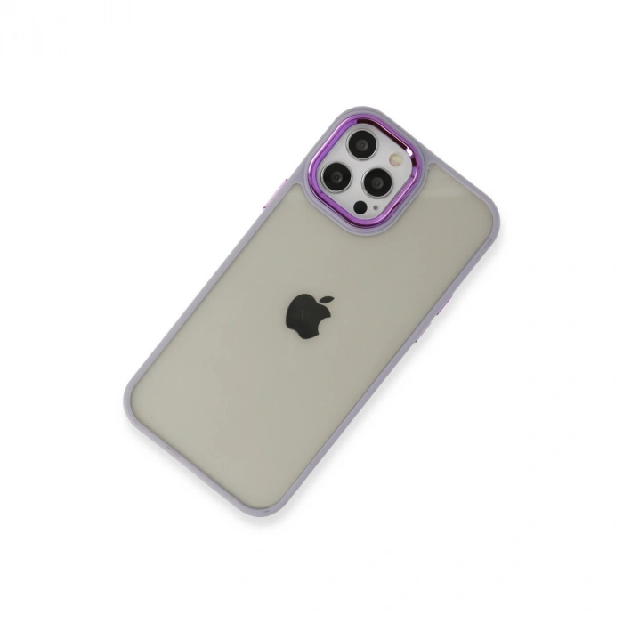 Apple İphone 12 Pro Max Kılıf Dora Kapak - Lila