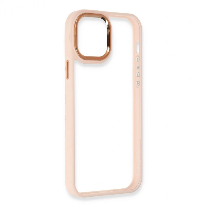 Apple İphone 12 Pro Max Kılıf Dora Kapak - Pudra