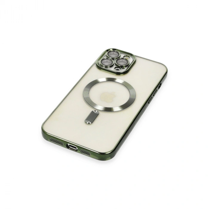 Apple İphone 12 Pro Max Kılıf Kross Magneticsafe Kapak - Koyu Yeşil