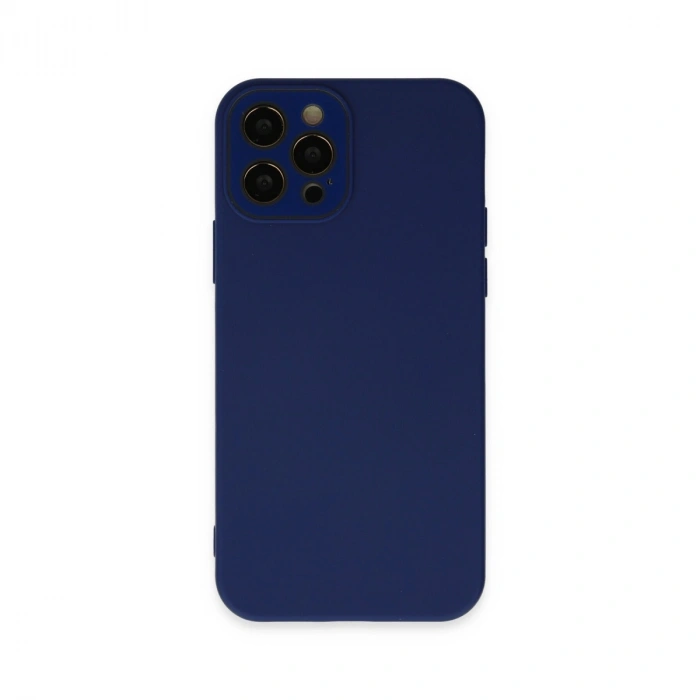 Apple İphone 12 Pro Max Kılıf Lansman Glass Kapak - Sky Blue