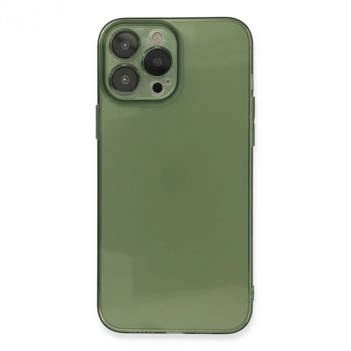 Apple İphone 13 Pro Kılıf Fly Lens Silikon - Yeşil