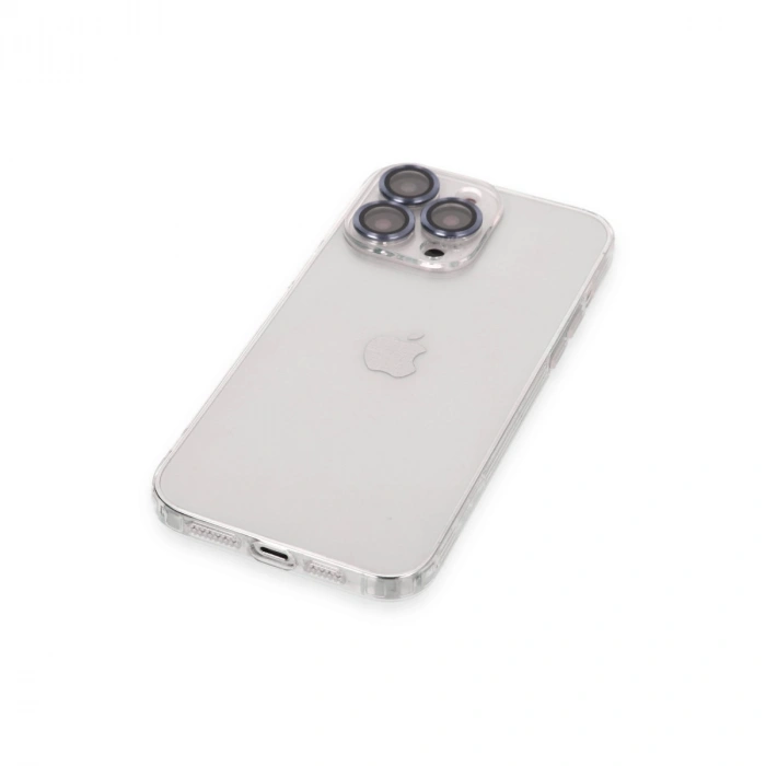 Apple İphone 13 Pro Kılıf Luko Lens Silikon - Sierra Blue