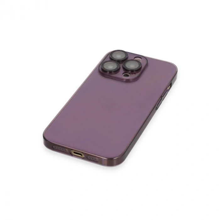 Apple İphone 13 Pro Max Kılıf Armada Lensli Kapak - Derin Mor