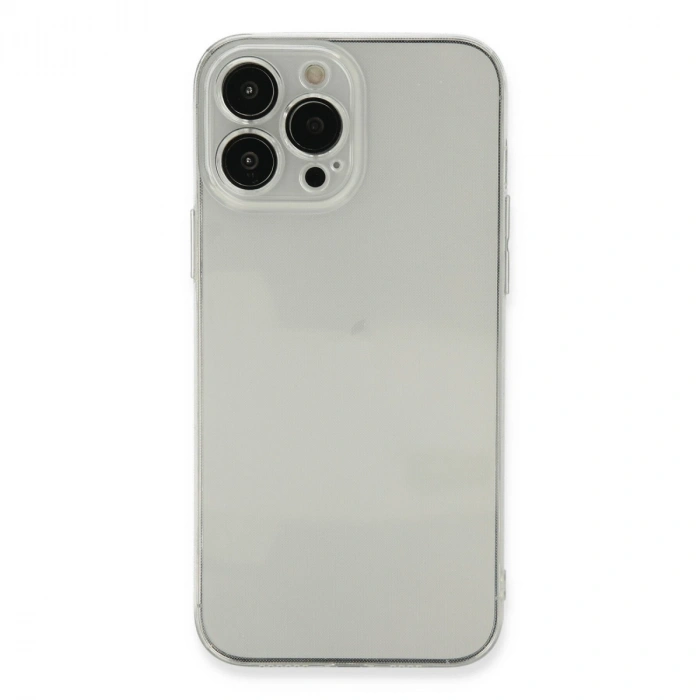 Apple İphone 13 Pro Max Kılıf Fly Lens Silikon - Şeffaf