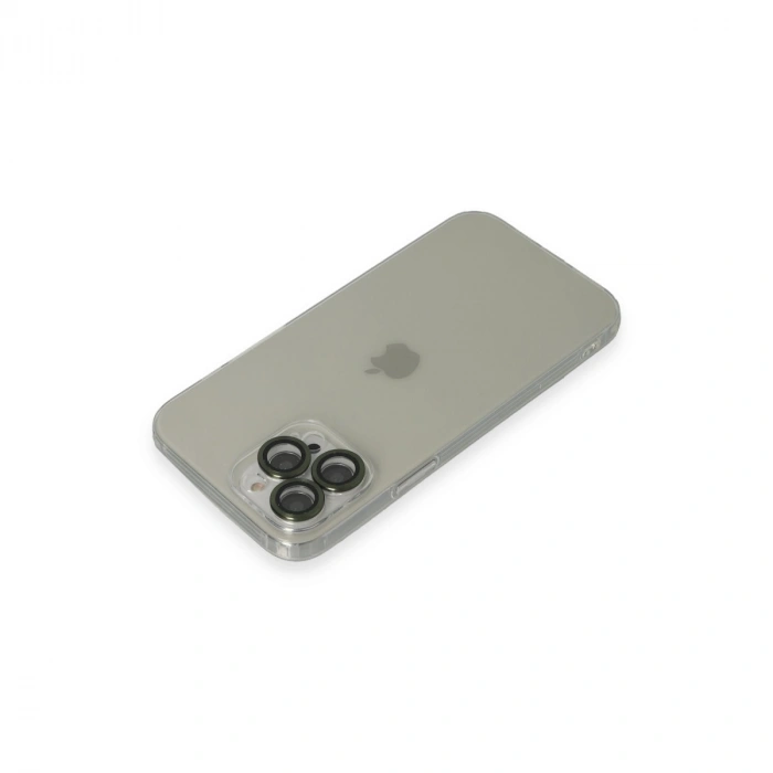 Apple İphone 13 Pro Max Kılıf Luko Lens Silikon - Yeşil