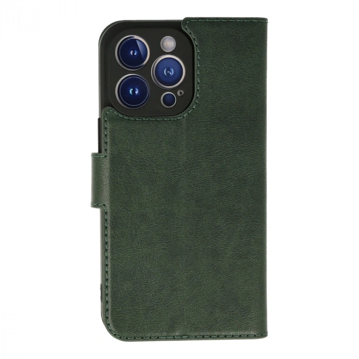 Apple İphone 13 Pro Max Kılıf Trend S Plus Kapaklı Kılıf - Yeşil