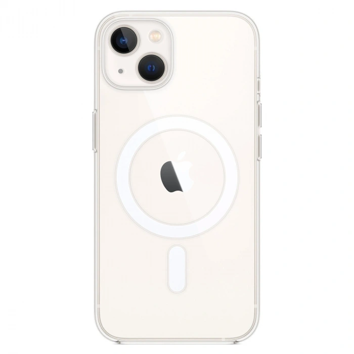 Apple İphone 14 Kılıf Magneticsafe Şeffaf Silikon - Şeffaf