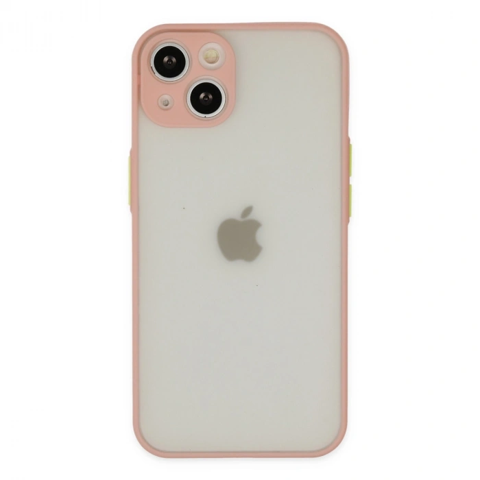 Apple İphone 14 Kılıf Montreal Silikon Kapak - Pembe