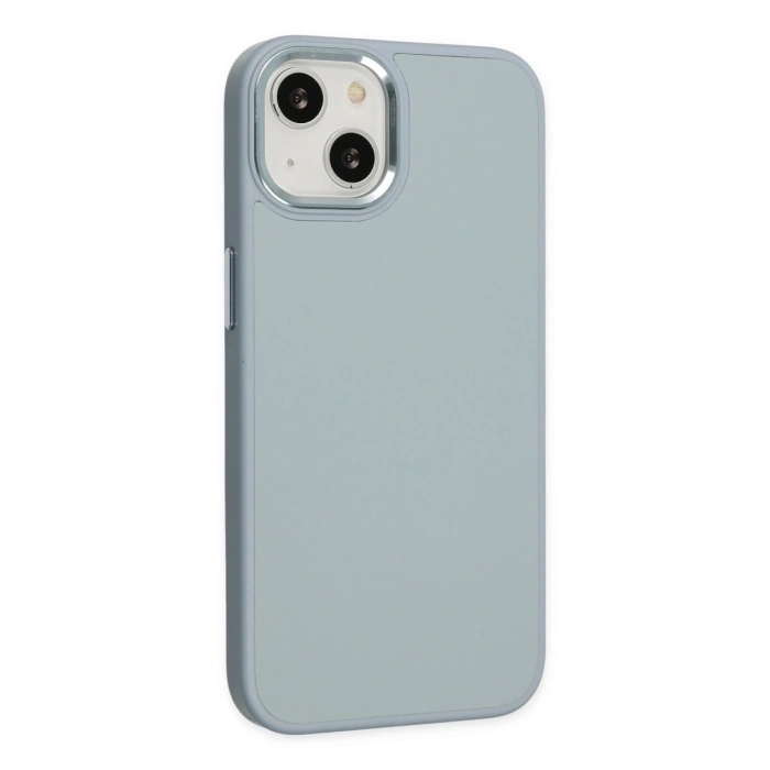Apple İphone 14 Plus Kılıf Asya Deri Silikon - Sierra Blue