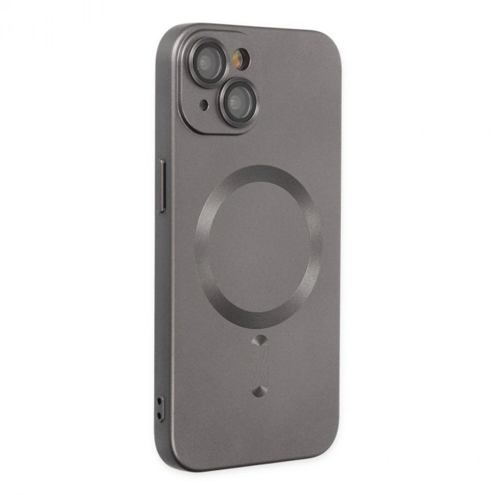 Apple İphone 14 Plus Kılıf Moshi Lens Magneticsafe Silikon - Füme