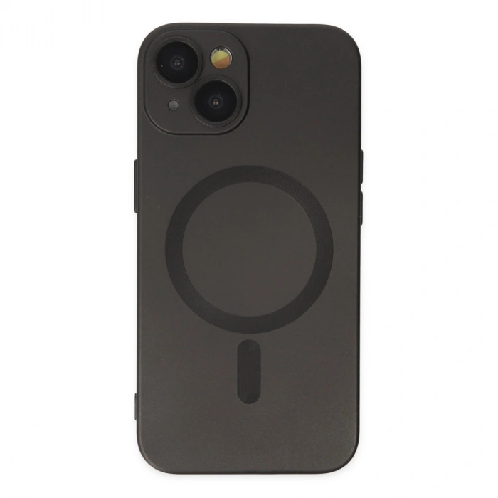 Apple İphone 14 Plus Kılıf Moshi Lens Magneticsafe Silikon - Siyah