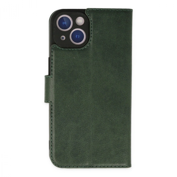 Apple İphone 14 Plus Kılıf Trend S Plus Kapaklı Kılıf - Yeşil