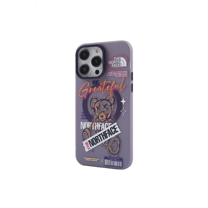 Apple İphone 14 Pro Kılıf Apollo Magneticsafe Desenli Kapak - Apollo Mor - 2