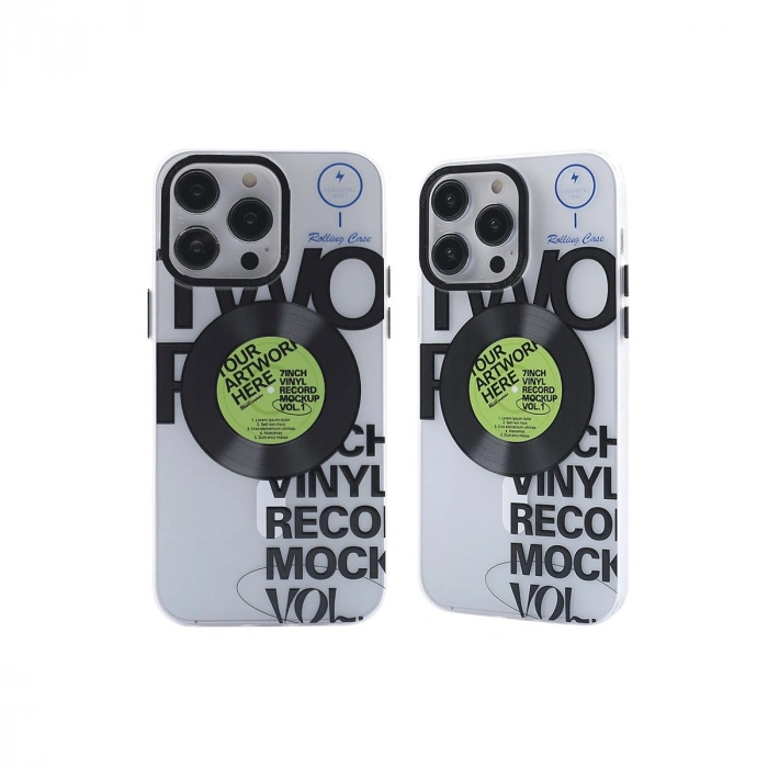 Apple İphone 14 Pro Kılıf Apollo Magneticsafe Desenli Kapak - Apollo Şeffaf - 5