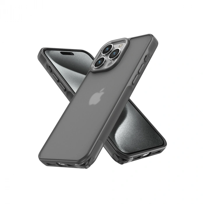 Apple İphone 14 Pro Kılıf Elegant Kapak - Titan Gri