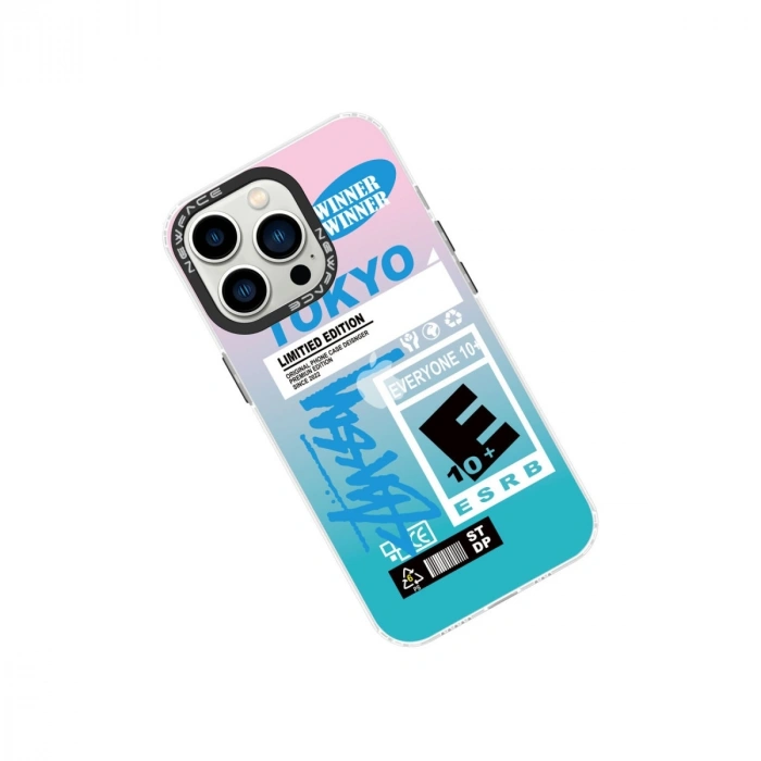 Apple İphone 14 Pro Kılıf Estoril Desenli Kapak - Estoril - 1