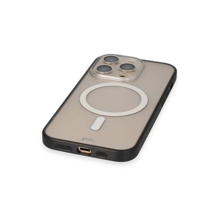 Apple İphone 14 Pro Kılıf Grand Magneticsafe Kapak - Siyah