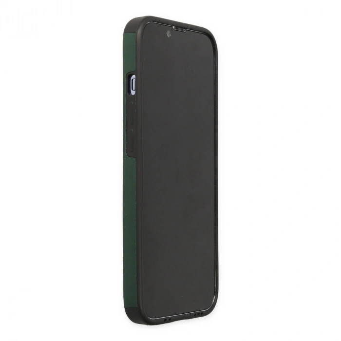 Apple İphone 14 Pro Kılıf Mega Standlı Silikon - Yeşil