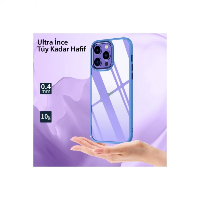 Apple İphone 14 Pro Kılıf Power Silikon - Sierra Blue