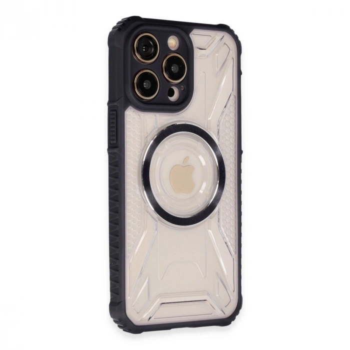 Apple İphone 14 Pro Kılıf Prag Magneticsafe Kapak - Siyah
