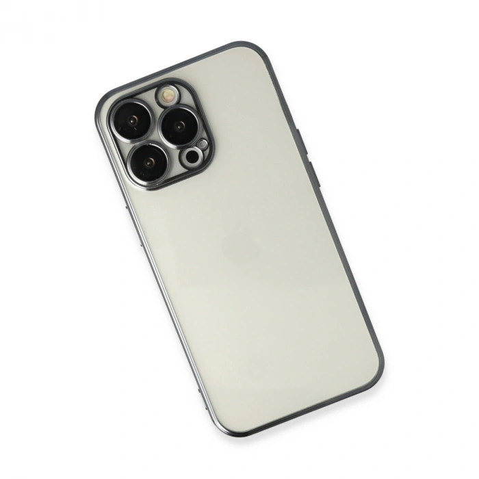 Apple İphone 14 Pro Kılıf Razer Lensli Silikon - Siyah