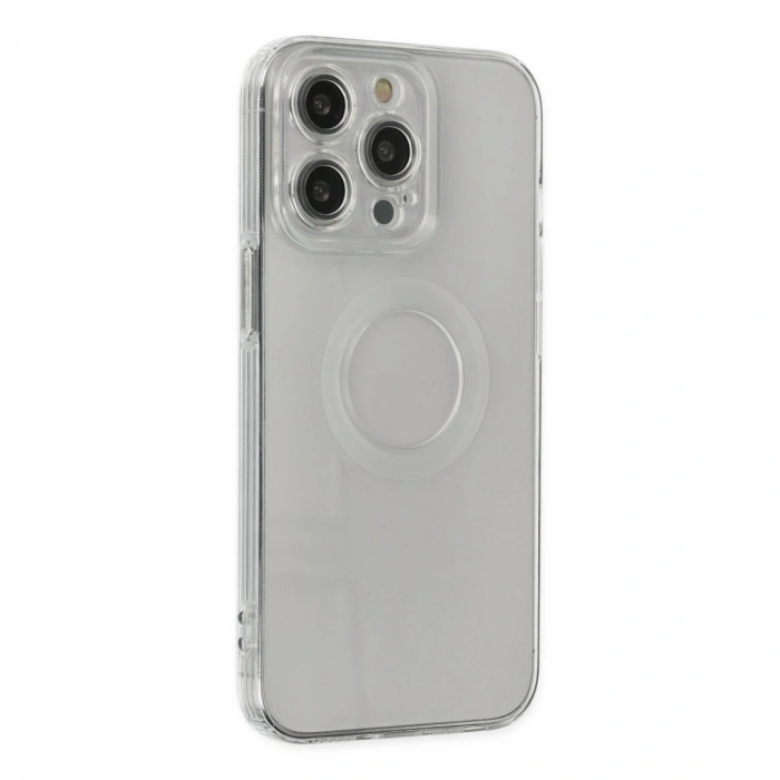 Apple İphone 14 Pro Kılıf Santa Lens Silikon - Şeffaf