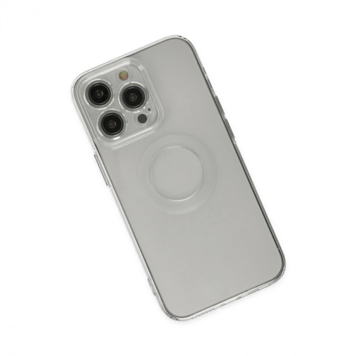 Apple İphone 14 Pro Kılıf Santa Lens Silikon - Şeffaf