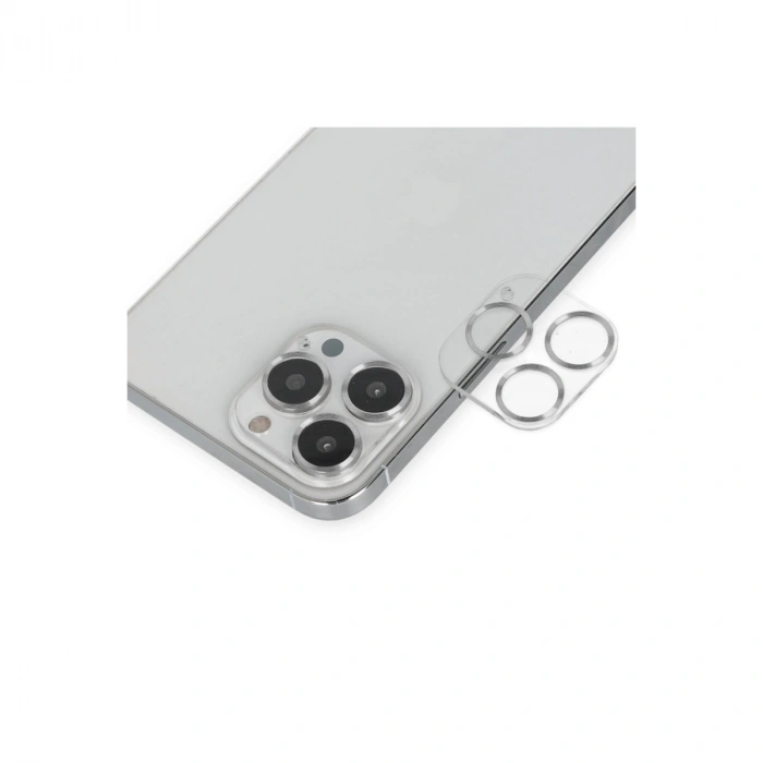 Apple İphone 14 Pro Max Band Metal Kamera Lens - Gümüş
