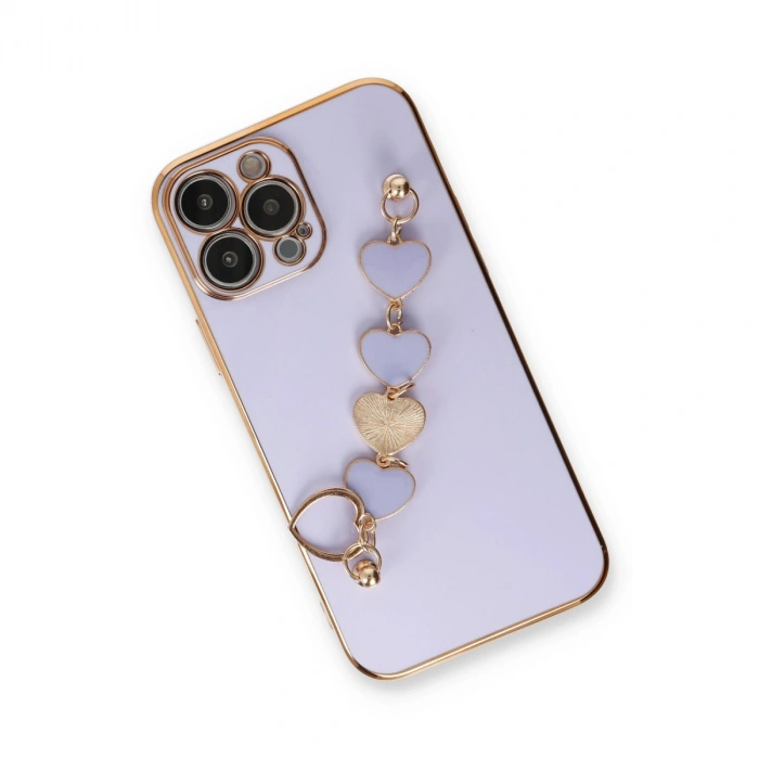 Apple İphone 14 Pro Max Kılıf Esila Silikon - Lila