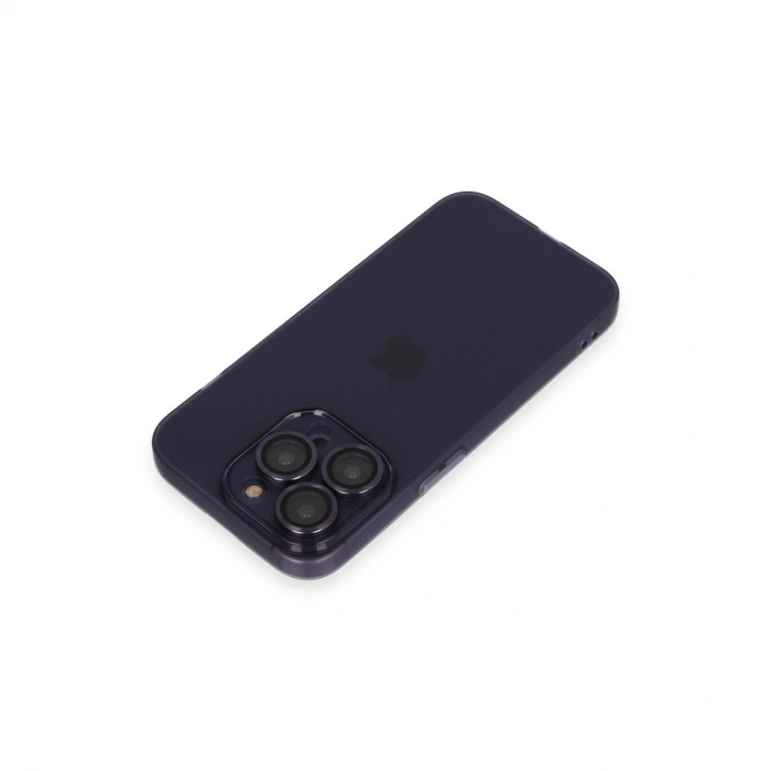 Apple İphone 14 Pro Max Kılıf Luko Lens Silikon - Siyah