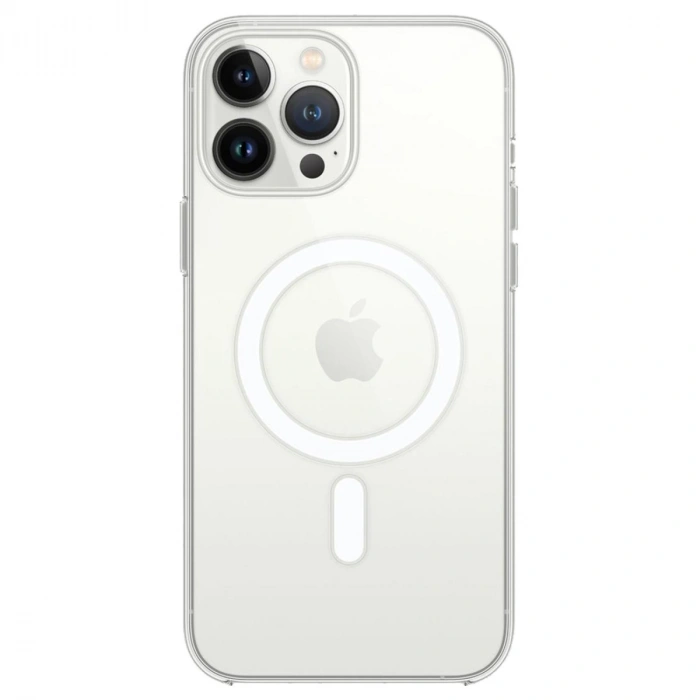 Apple İphone 14 Pro Max Kılıf Magneticsafe Şeffaf Silikon - Şeffaf