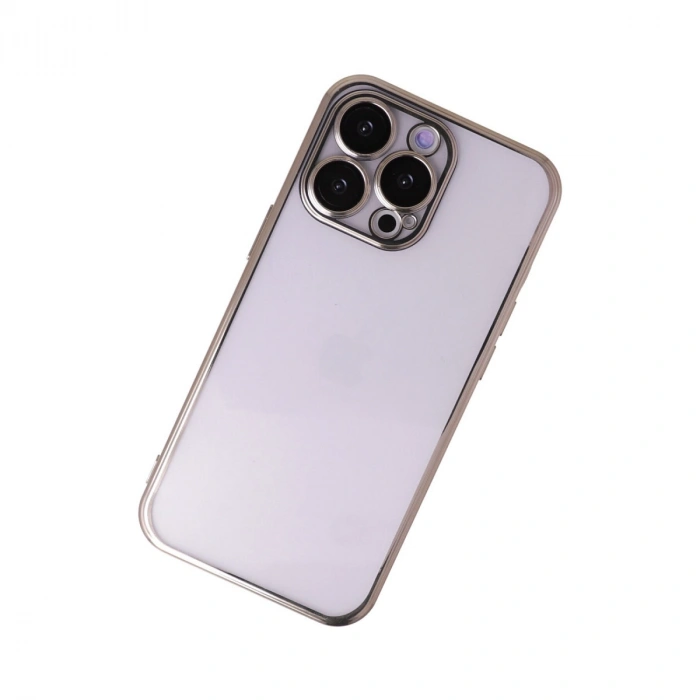 Apple İphone 14 Pro Max Kılıf Razer Lensli Silikon - Gold