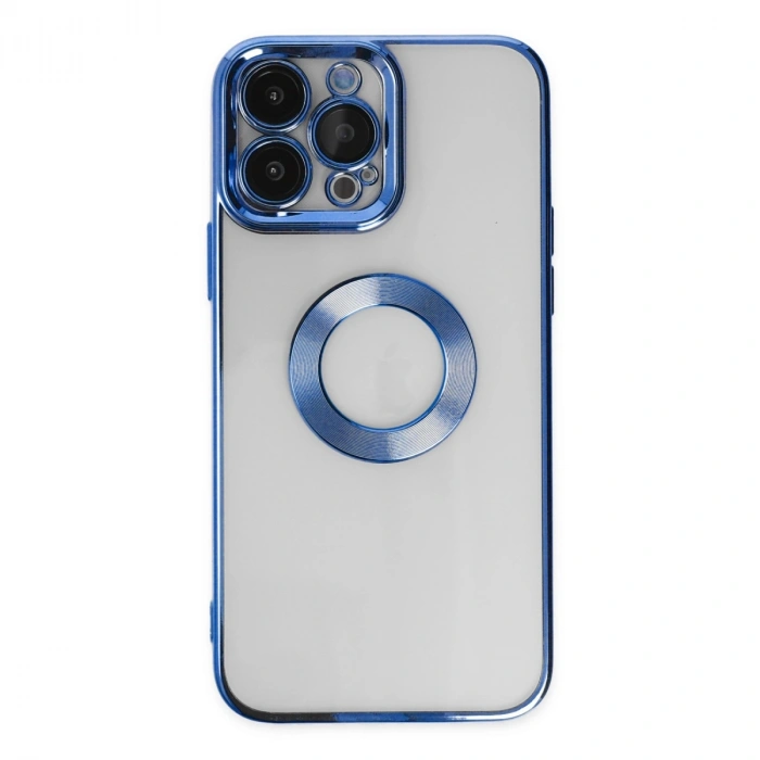 Apple İphone 14 Pro Max Kılıf Slot Silikon - Mavi