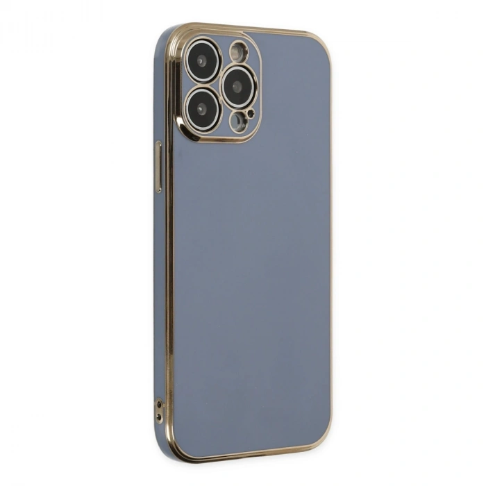 Apple İphone 14 Pro Max Kılıf Volet Silikon - Mavi