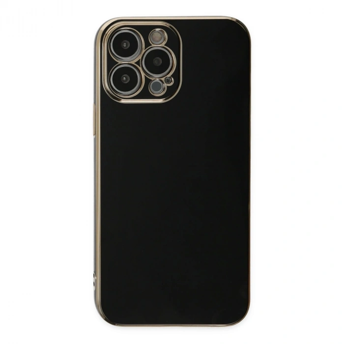 Apple İphone 14 Pro Max Kılıf Volet Silikon - Siyah