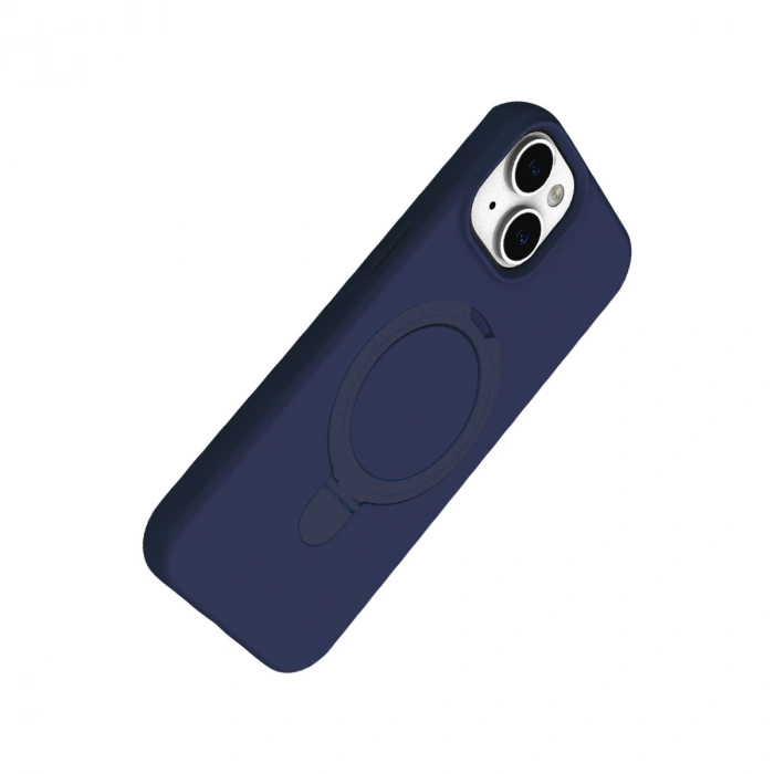 Apple İphone 14 Regal Magsafe Standlı Kapak - Lacivert