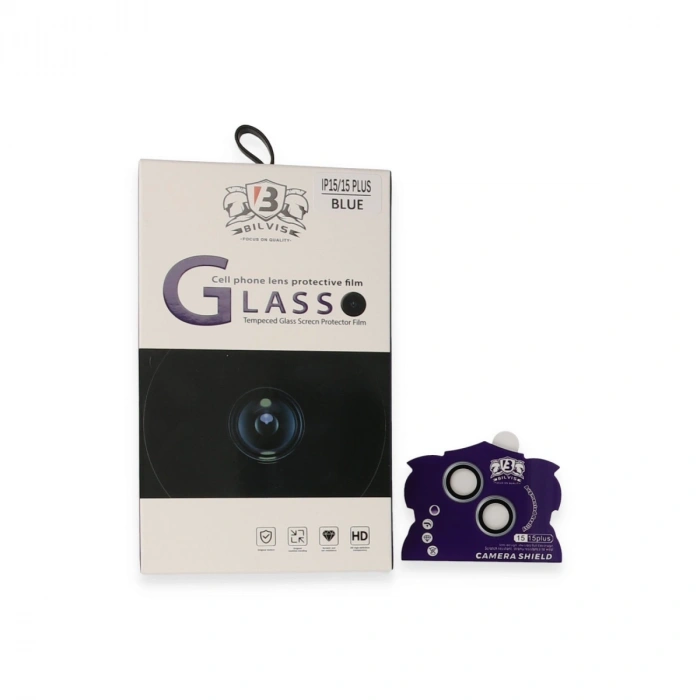 Apple İphone 15 Bilvis Titan Kamera Lens - Sierra Blue